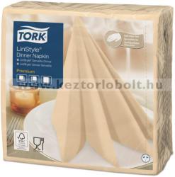 Tork 478713 Tork Premium Linstyle Dinner textilhatású szalvéta Krém (478713)