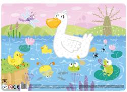 dodo Kacsák keretes puzzle háttérrel 21 db-os (D300183)