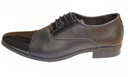 Lucianis Style Pantofi barbati eleganti din piele naturala, cu varf lacuit - BVS20 - ciucaleti