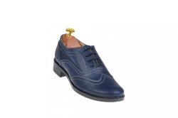 Rovi Design Pantofi dama bleumarin casual din piele naturala - P29BLBOX - ciucaleti