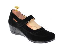 Rovi Design Pantofi dama cu platforma din piele naturala - Foarte comozi P9154NVEL - ciucaleti