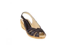 Rovi Design Sandale dama, din piele naturala, maro, cu platforma de 4cm - S52M - ciucaleti