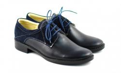 Rovi Design Pantofi dama casual din piele naturala bleumarin - ROV1BLM - ciucaleti