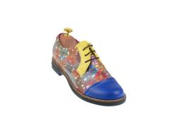 Rovi Design Pantofi dama din piele naturala multicolora - P10BLGR - ciucaleti