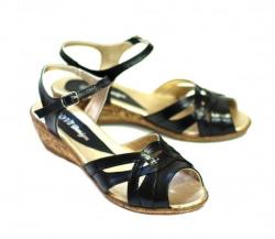 Rovi Design Sandale dama negre, din piele naturala S3N - ciucaleti