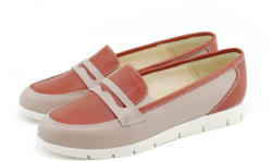 Rovi Design Pantofi dama casual din piele naturala, cu platforme - Made in Romania ROVI23CREM - ciucaleti