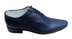 Pantofi barbati eleganti din piele naturala bleumarin - cod STD35BLMBOX - ciucaleti