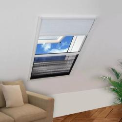 vidaXL Pliszé ablak szúnyogháló alumíniumból árnyékolóval 60x80 cm (142615/148682)
