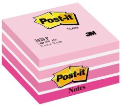 Post-it Cub notite adezive Post-it Aquarelle, 76 x 76 mm, 450 file, roz pastel