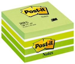 Post-it Cub notite adezive Post-it Aquarelle, 76 x 76 mm, 450 file, verde pastel