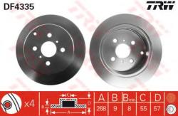 TRW Disc frana TOYOTA YARIS (P1) (1999 - 2005) TRW DF4335