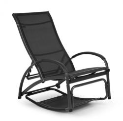Blumfeldt Beverly Wood, leagăn de soare, scaun balansoar, aluminiu, negru (GDMC2-Berverlywd-BL) (GDMC2-Berverlywd-BL)