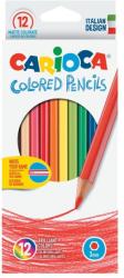 CARIOCA Creioane colorate CARIOCA, hexagonale, 12 culori/cutie - papetarie-asp - 12,28 RON