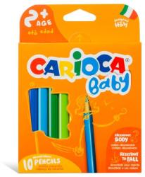 CARIOCA Creioane colorate CARIOCA Baby 2+, triunghiulare, 10 culori/cutie