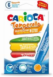 CARIOCA Creioane tempera, lavabile, 6 culori/cutie, CARIOCA Temperello