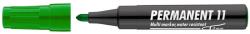 ICO Marker permanent ICO 11, varf rotund, 1 - 3 mm, verde