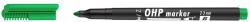 ICO Marker permanent OHP B ICO, varf rotund, 2 - 3 mm, verde