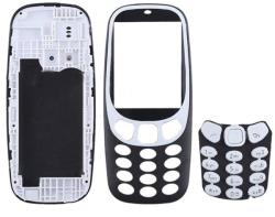  tel-szalk-012272 Nokia 3310 (2017) fekete előlap lcd keret, burkolati elem (tel-szalk-012272)