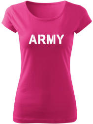 DRAGOWA tricou de damă army, roz150g/m2