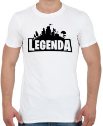 printfashion Legenda - Fortnite Style (Fekete) - Férfi póló - Fehér (1546356)