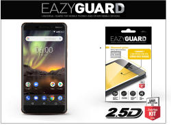 EazyGuard Nokia 6.1/6 (2018) gyémántüveg képernyővédő fólia - Diamond Glass 2.5D Fullcover - fekete - bluedigital