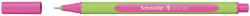Schneider Liner SCHNEIDER Line-Up, rubber grip, varf fetru 0.4mm - roz pastel