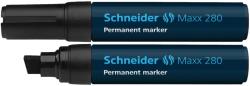 Schneider Permanent marker SCHNEIDER Maxx 280, varf tesit 4-12mm - negru