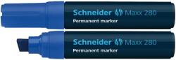 Schneider Permanent marker SCHNEIDER Maxx 280, varf tesit 4-12mm - albastru