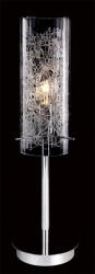 Italux MTM1903/1 | Ibiza-IT Italux asztali lámpa 46cm vezeték kapcsoló 1x E14 átlátszó, króm (MTM1903/1)