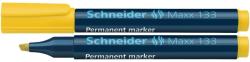 Schneider Permanent marker SCHNEIDER Maxx 133, varf tesit 1-4mm - galben