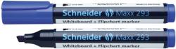 Schneider Marker SCHNEIDER Maxx 293, pentru tabla de scris+flipchart, varf tesit 2-5mm - albastru