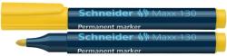 Schneider Permanent marker SCHNEIDER Maxx 130, varf rotund 1-3mm - galben