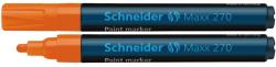 Schneider Marker cu vopsea SCHNEIDER Maxx 270, varf rotund 1-3mm - orange