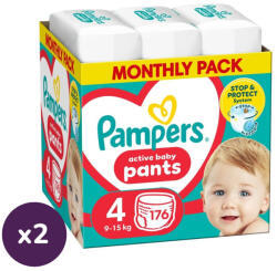 Pampers INGYENES SZÁLLÍTÁS - Pampers Active Baby Pants bugyipelenka 4, 9-15 kg, 1+1, 352 db