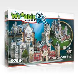 Wrebbit Neuschwanstein kastély 890 db-os (W3D-2005)