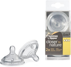 Tommee Tippee Комплект биберони Tommee Tippee - Closer to Nature, 3 капки, 0 м+, 2 броя (TT.0010) - ozone
