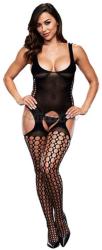 BACI Crotchless Garter Bodystocking Bac5012blk - Os