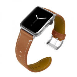 BSTRAP Leather Italy curea pentru Apple Watch 38/40/41mm, Brown (SAP001C02)