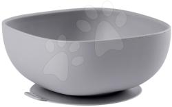 Beaba Bol pentru bebeluşi Beaba Silicone suction bowl din silicon gri (BE913433)