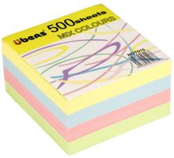 Ubers Rezerva cub hartie Ubers, color pastel, 500 file, 80x80mm