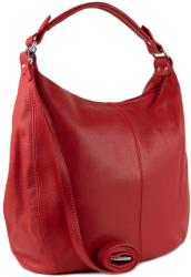 Manier Geanta din piele naturala rosie GF1108