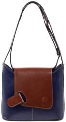 Manier Gentuta piele bleumarin cu maro GF1462
