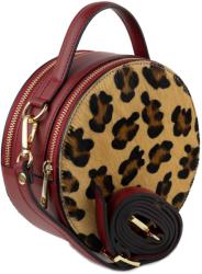 Manier Gentuta piele animal print grena GF1383