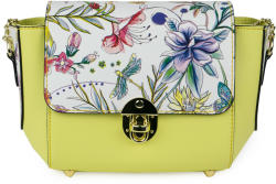 Manier Gentuta piele galben/imprimeu floral GF1080 Geanta voiaj