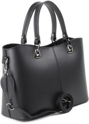 Manier Geanta dama piele naturala neagra GF1304