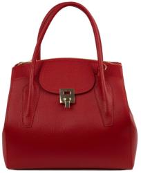 Manier Geanta dama piele naturala rosie GF1542