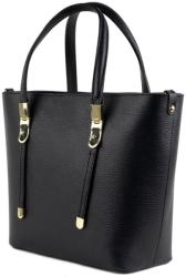 Manier Geanta dama piele naturala neagra GF1321
