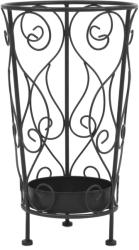 vidaXL Suport pentru umbrelă, stil vintage, metal, 26x46 cm, negru (245932)
