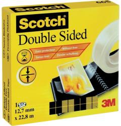 3M Bandă dublu adezivă Scotch 12, 7 mm x 22, 8 m