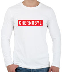 printfashion Chernobyl - Férfi hosszú ujjú póló - Fehér (1560887)